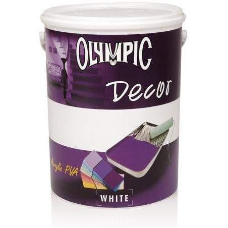 Paint PVA Decor Olympic-Paint-Olympic-5ℓ-White-diyshop.co.za