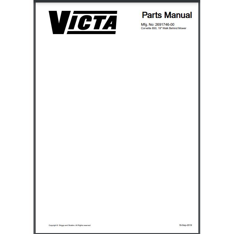 Parts List & Diagram Victa 400CP Mower Only-Power Tool & Equipment Manuals-Briggs & Stratton-diyshop.co.za