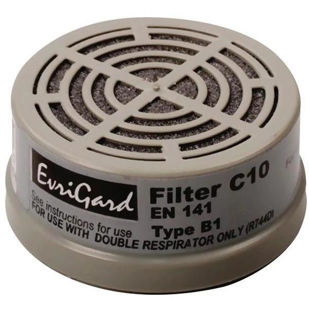 Respirator Filter Cartridge Class B1 Inorganic-Lung Protection-Evrigard-2 Pack-diyshop.co.za