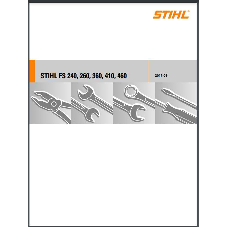 Service Repair Manual FS240/FS260/FS360/FS410/FS460 STIHL-Power Tool & Equipment Manuals-STIHL-diyshop.co.za
