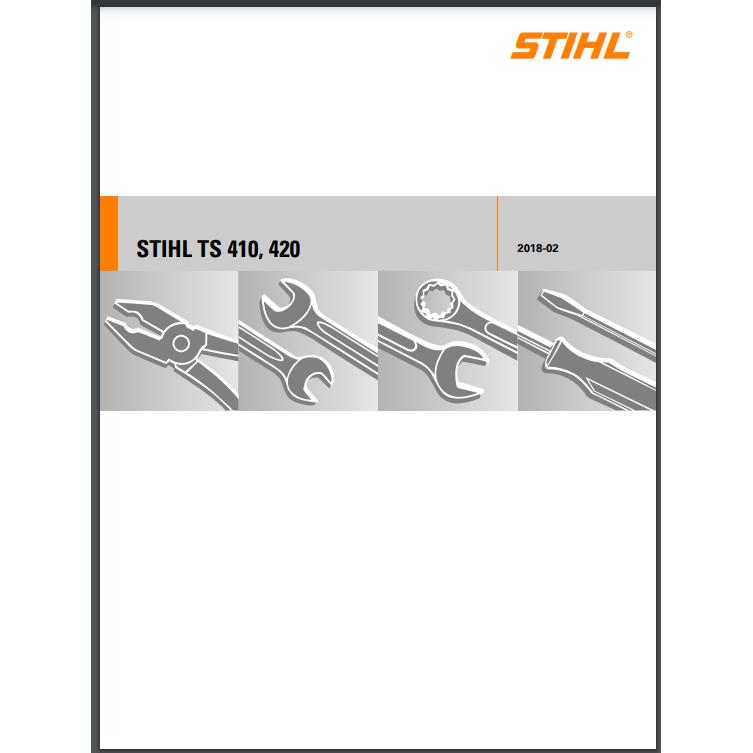 Service Repair Manual TS410/TS420 STIHL-Power Tool & Equipment Manuals-STIHL-diyshop.co.za
