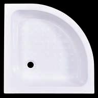 Shower Tray Curved Corner Fibreglass-Shower Doors-Africano-800x800mm-White-diyshop.co.za