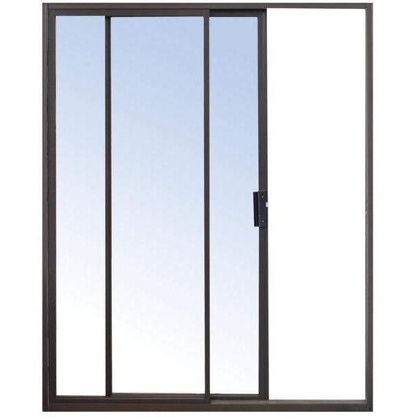 Sliding Patio Door Aluminium-Doors-iBuild-𝑊2.4x𝐻2.1𝑚-Bronze-Clear-diyshop.co.za