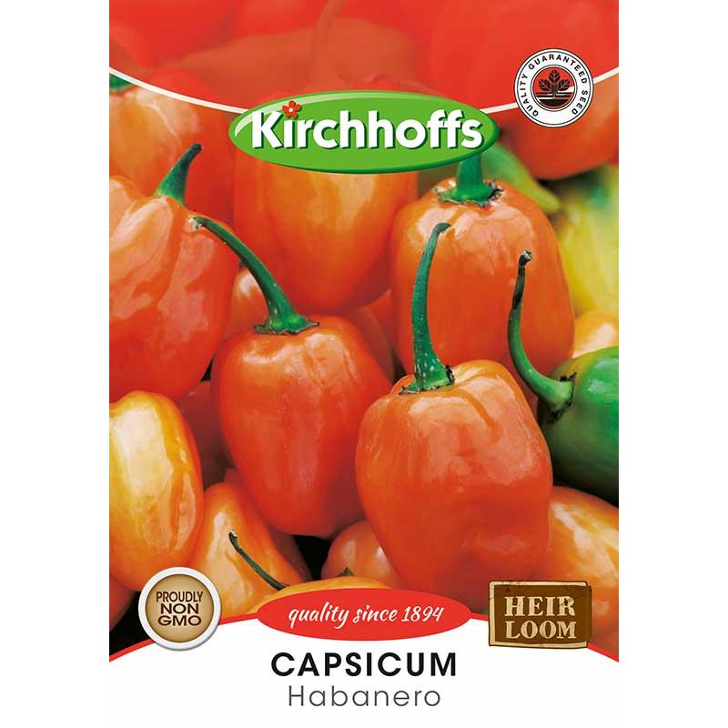 Vegetable Seed Capsicum's Kirchhoffs-Seeds-Kirchhoffs-Habanero-Picture Packet-diyshop.co.za