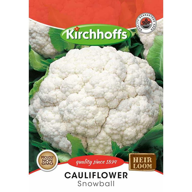 Vegetable Seed Cauliflower Kirchhoffs-Seeds-Kirchhoffs-Snowball-Picture Packet-diyshop.co.za